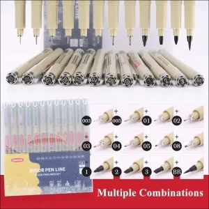 Manga Nero Fineliner Pennarelli Forniture artistiche Schizzo impermeabile Sakura Pigma Micron Penne Pigment Liner Cancelleria giapponese 1