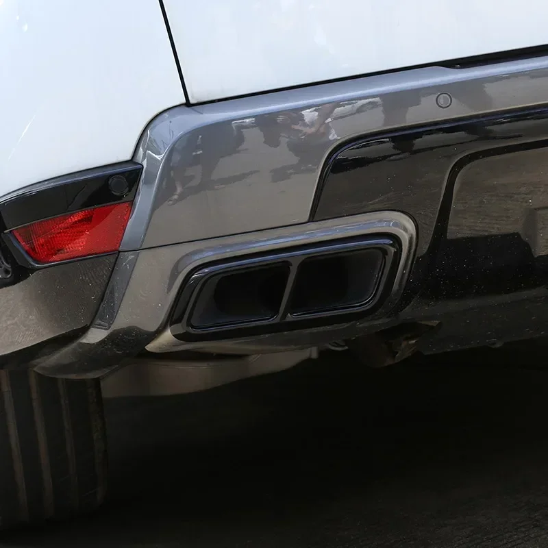 Per Land Rover Range Rover Sport P400 Tubi di coda per auto in acciaio inossidabile Copertura silenziosa Adesivi per copertura tubo di scarico Accessori auto 6