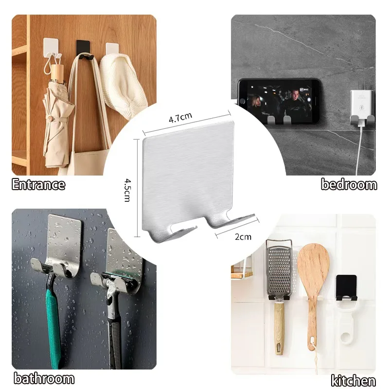 Porta rasoio da barba multifunzionale per uomo - Gancio portaoggetti per rasoio, mensola a muro e porta rasoio (Accessori per bagno/cucina) 3