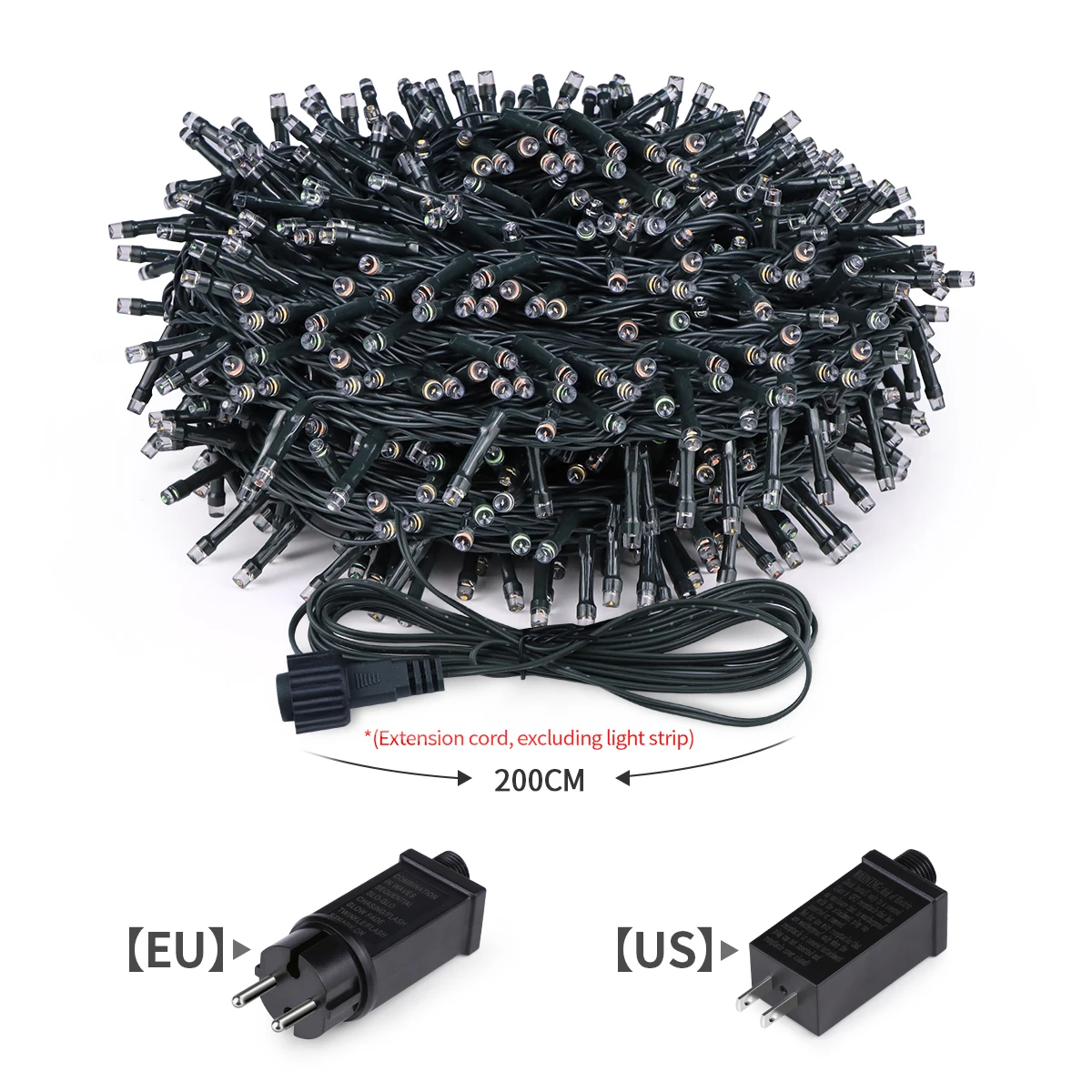 328FT-33FT 1000-100LEDS Fata LED Patio String Light Giardino esterno Ghirlanda Prato Lampada da cortile per Halloween Decorazioni natalizie 2