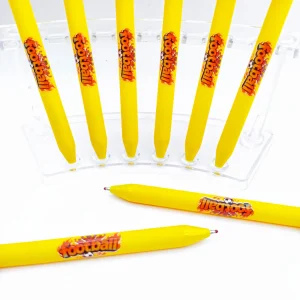 12PCS/24PCS giallo calcio a tema penna a sfera attività competizione regalo penna studente scrittura cancelleria. 1