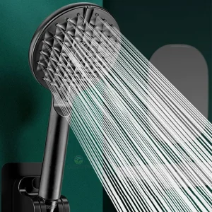 Soffione doccia a pioggia a 3 modalità con filtro Soffione doccia per conservazione dell'acqua Set di accessori per il bagno con ugello spray turbo ad alta pressione 1