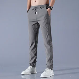 Pantaloni Casual da uomo di alta qualità pantaloni Casual coreani Slim Fit da uomo pantaloni lunghi elasticizzati pantaloni Chinos pantaloni da uomo 1