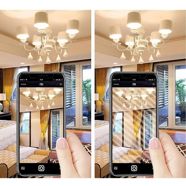 Lampadina LED diretta in fabbrica AC120V/230V 8W-24W B22/E27 Alto lume senza sfarfallio Luce bianca calda per cucina, camera da letto, bagno 3