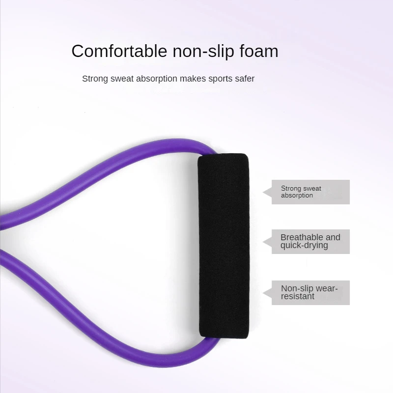 Palestra 8 parole fascia elastica sviluppatore toracico espansore in gomma corda allenamento sportivo fasce di resistenza attrezzature per il Fitness allenamento Yoga 6