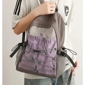 Zaino Borsa da scuola Zaino per sport all'aria aperta Zaino da escursionismo Borsa per laptop da viaggio breve Grande capacità Traspirante Morbido da esterno 1