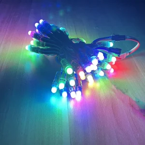 50 pz 12mm WS2811 IC RGB pixel LED string DC 5V 12V IP68 waterproofechristmas/holiday illuminazione esterna luci string 1