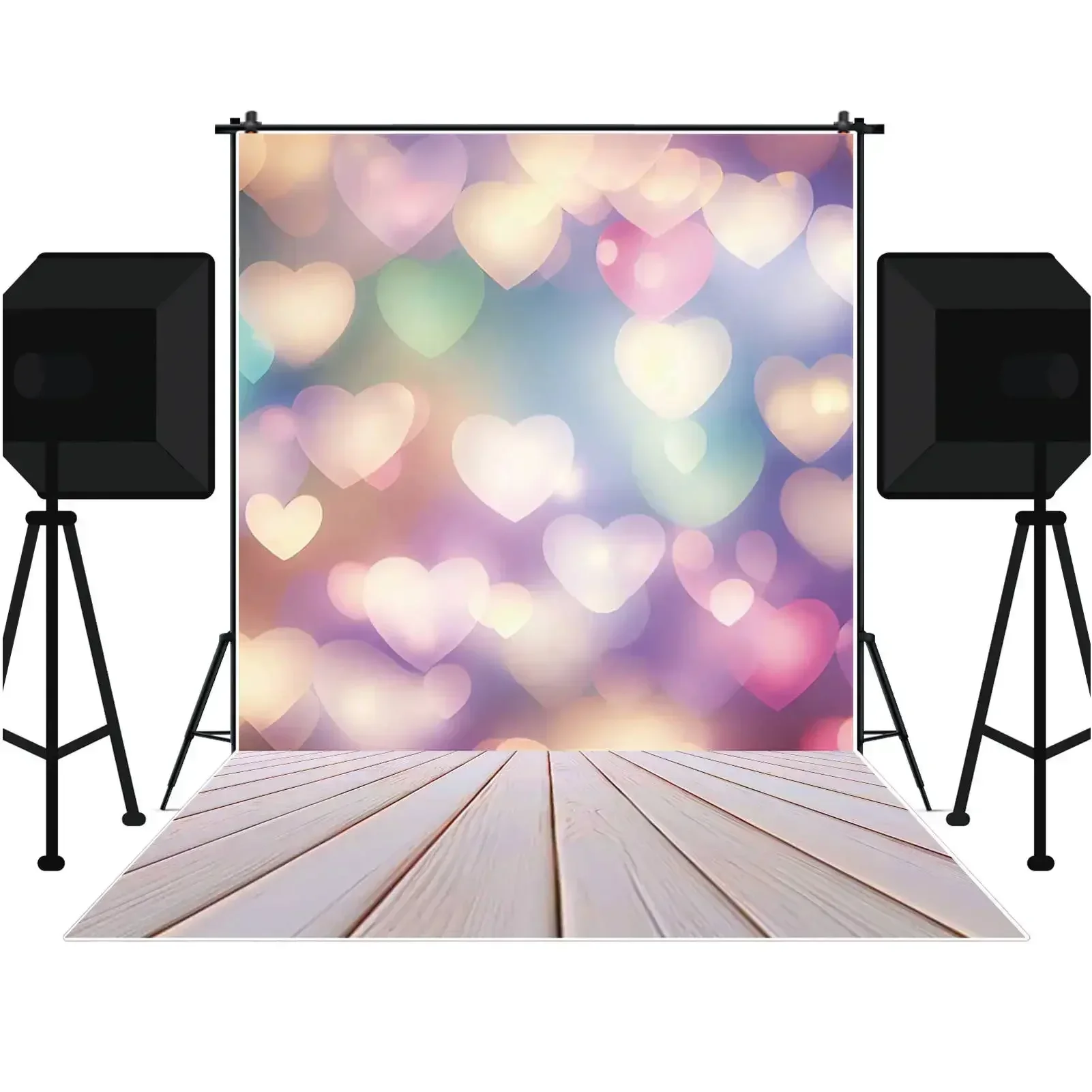 MOON.QG Fiore Verde Erba Parete Sfondo Sfondo Primavera Giardino Foresta Compleanno Ritratto Fotografia Studio Decorazione in mattoni di legno 5