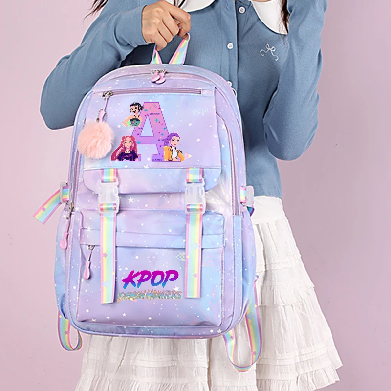K-pop Demon Hunters Zaino di alta qualità Studenti Anime Moda Zaino Ragazzi Ragazze Libro Zaini di cancelleria Materiale scolastico 2