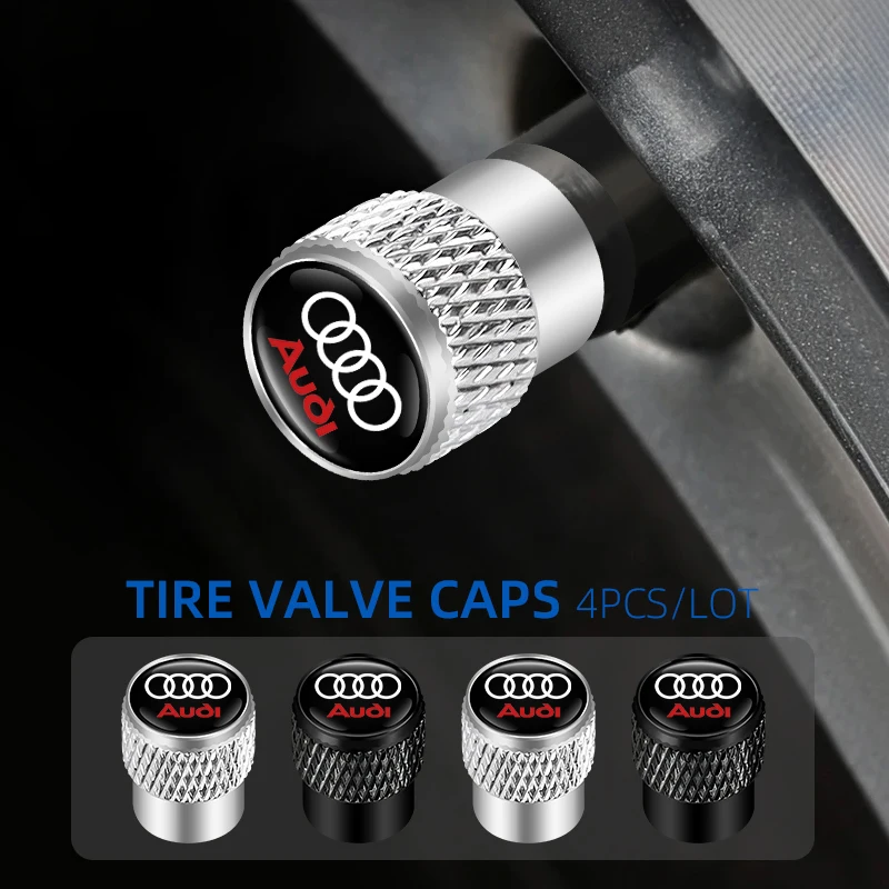 4 pz Auto Valvola Della Gomma Porta Aria Stelo Tappo di Copertura Spina CNC Per Audi A1 A3 A4 A5 A6 A7 S3 S4 S5 S6 RS3 RS4 RS5 RS6 Q3 Q5 Q7 6