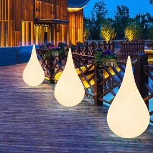 Lampada luminosa a goccia d'acqua Lampada da giardino solare a LED Illuminazione da esterno Luce solare Decorazione da giardino per esterni Luce da giardino per esterni 1