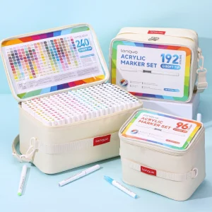 LANGUO 96-240 Colori Liquidi Diretti Colori Vernice Acrilica Penne Pennello Pennarello per la Pittura di Pietra FAI DA TE Rifornimenti di Arte di Cancelleria 1