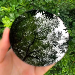 Specchio di ossidiana nera, specchio per scrying in pietra di ossidiana naturale, campione minerale, regali di cristallo, decorazioni per la casa, chakra della radice 1