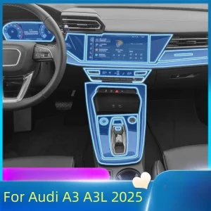 Per Audi A3 A3L 2025 TPU Pellicola protettiva per auto GPS Navigazione Gear Anti-graffio Pellicola per schermo Accessori auto 1