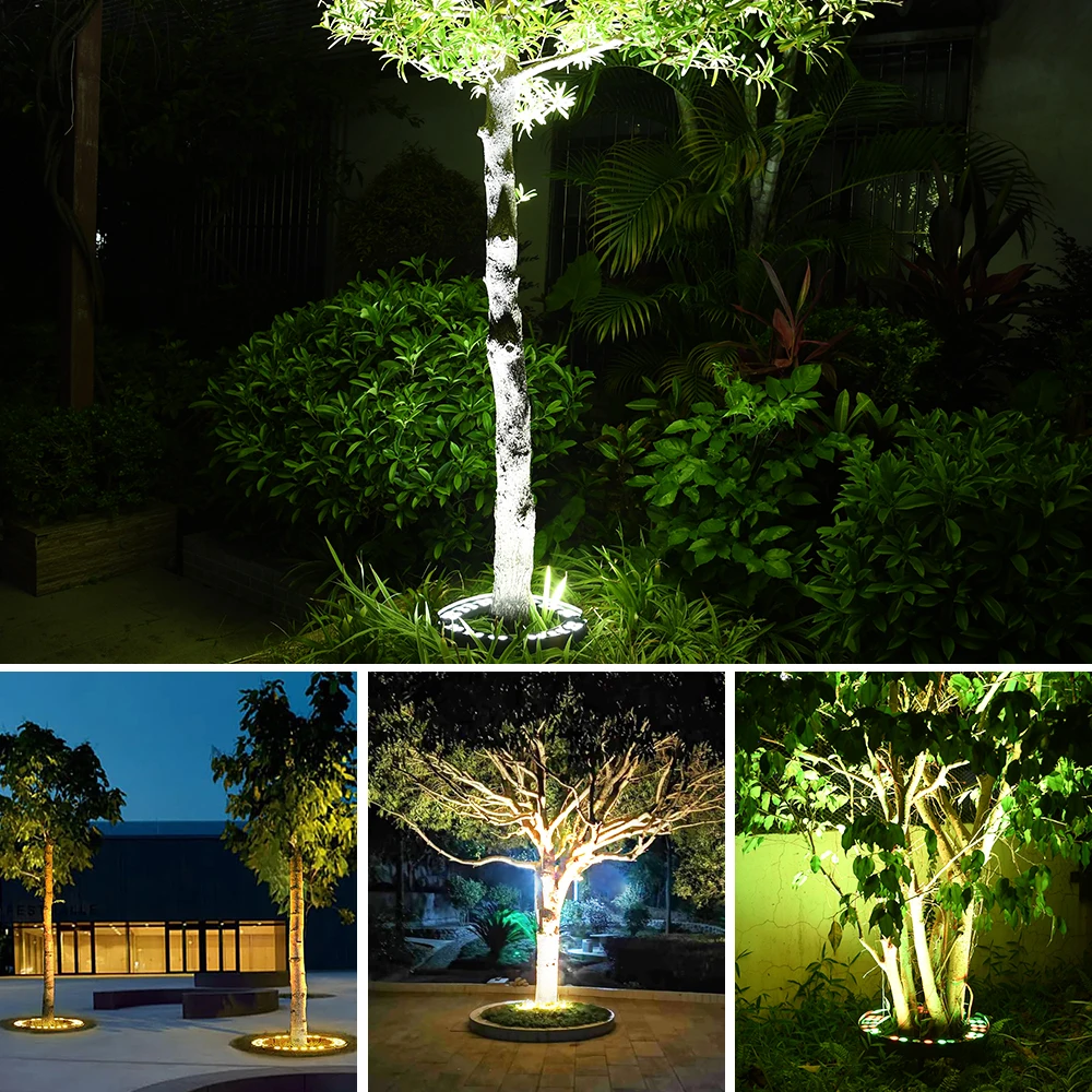1pc LED albero che abbraccia la lampada esterna IP65 faretto impermeabile notte decorativa fai da te assemblare albero che tiene lampada di illuminazione per il giardino 6