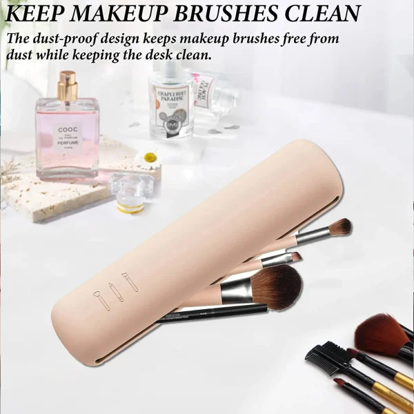 Custodia per pennelli per trucco in Silicone custodia per pennelli per trucco impermeabile supporto da viaggio borsa per cosmetici portatile magnetica multiuso 6