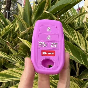 Custodia protettiva in silicone per portachiavi in gomma per auto per TOYOTA Sienna RAV4 VENZA Mirai Veicoli ibridi Alphard PREVIA Voxy 1