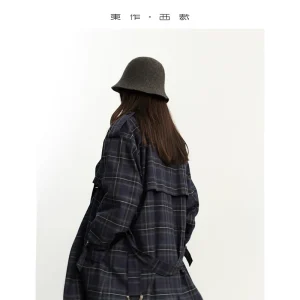 È solo alcune pezzi in magazzino ~ Trench di media lunghezza scozzese da donna nuovo autunno/inverno 2025 (con fodera: gilet di lana) 1