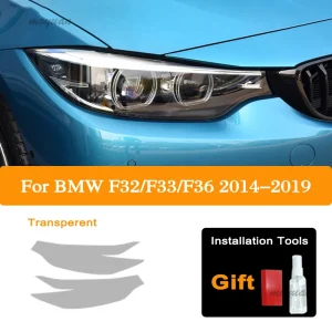Auto Faro Tinta Nero Pellicola Protettiva Protezione Del Vinile Trasparente TPU Adesivo Accessori Per BMW Serie 4 F32 F33 F36 13-19 1