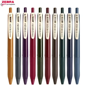Giappone Zebra SARASA JJ15 penne Gel Rollerball retrò penna a sfera Vintage da 0.5mm per scrivere appunti prendendo forniture di cancelleria per disegnare 1