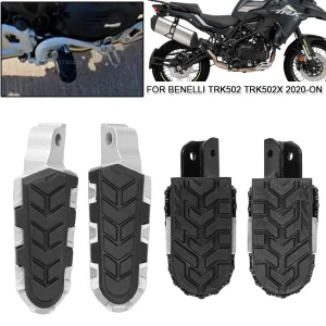 Moto Pedane Anteriore Posteriore Poggiapiedi Passeggero Pedale Con Copertura In Gomma Per Benelli TRK502 TRK502X 2020-ON TRK 502 502X 1