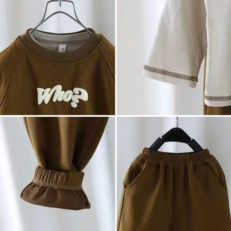 1-5Yrs Boy Set Outfit primavera neonata Kid Clothes Set bambini sport gilet + t Shirt e pantaloni 3 pezzi tuta in cotone 6