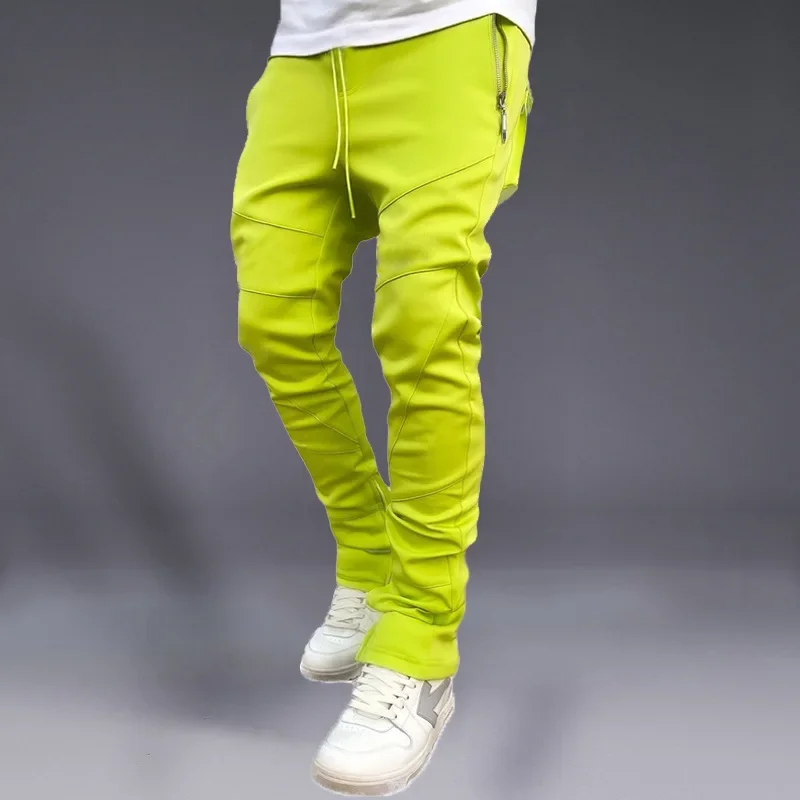 Pantaloni sportivi da uomo coreano autunno pantaloni alla caviglia agganciato borsa da scuola sottile elasticizzata marchio di moda pantaloni lunghi casual da corsa 4