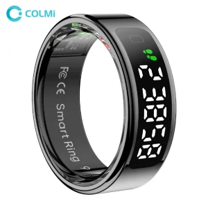 2025 COLMI R12 Smart Ring con schermo di visualizzazione e touch, ricarica wireless, sanitari, impermeabile 5 ATM per uomini e donne 1