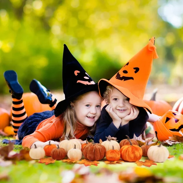 9 pezzi di zucche artificiali in velluto 3 dimensioni miste per la festa di Halloween, il Ringraziamento, la decorazione della tavola di casa, autunno, ghirlanda artigianale fai da te 6