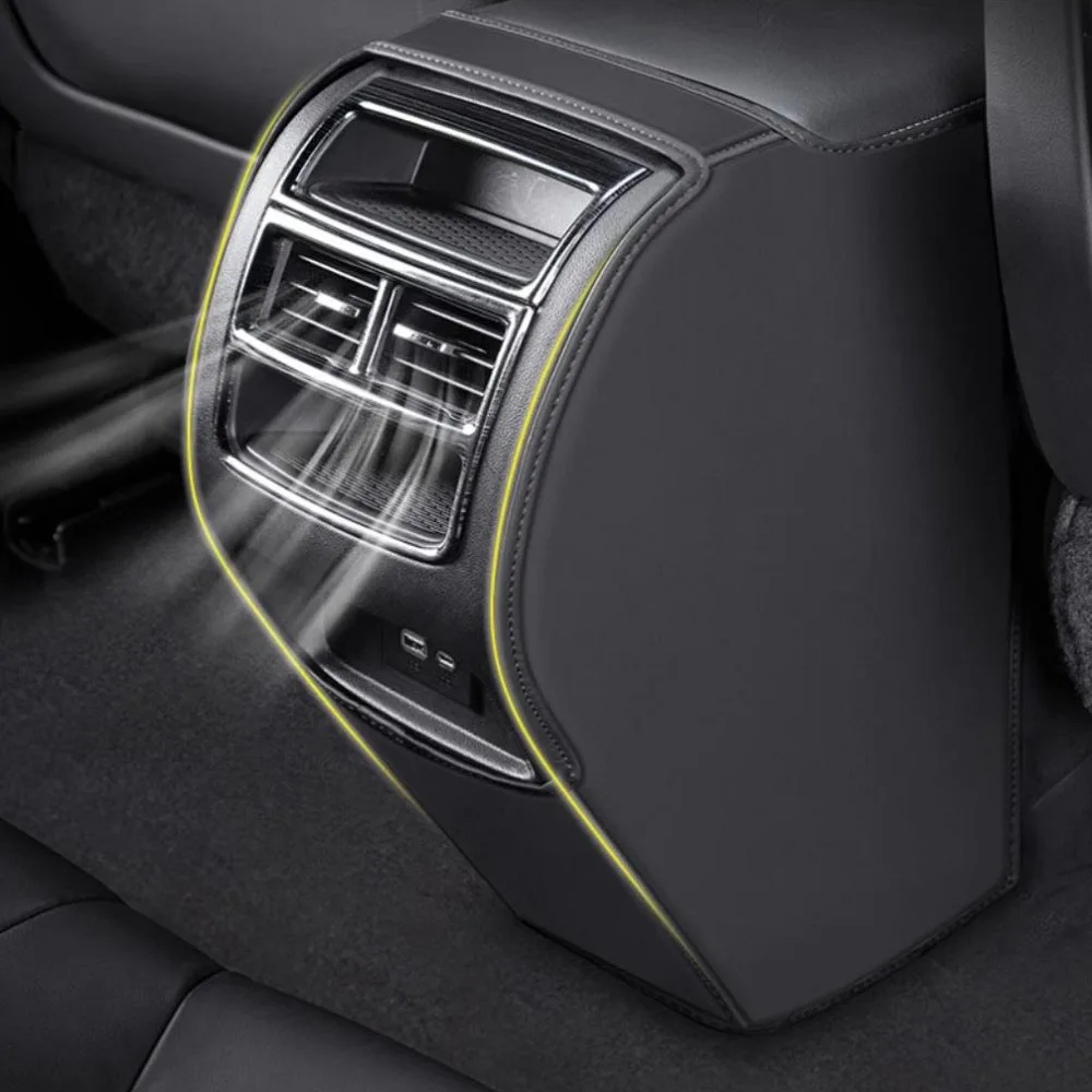 Bracciolo posteriore per auto Box Anti-Kick Pad per HONDA HR-V HRV VEZEL 2015 2016 2017-2023 accessori per Cover protettiva in pelle in microfibra 4