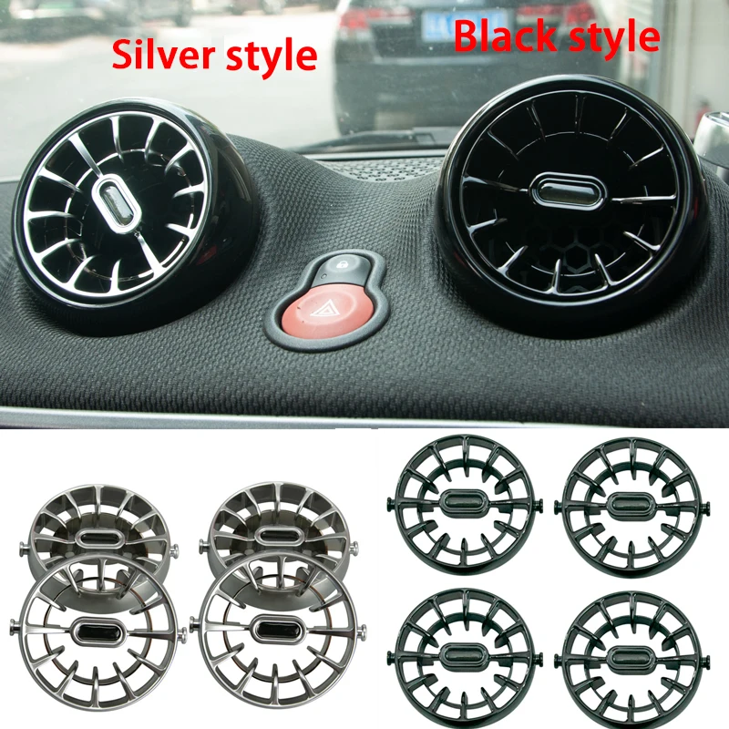 4 pz Cruscotto Sfiato Sostituzione Uscita Aria Direzione del Vento Regolazione Vortex Per Mercedes Smart 453 Fortwo Forfour Parti di Automobili 1