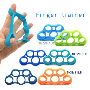 1 pz Hand Grip Wrist Strength Trainer Hand Gripper Silicone Finger Expander esercizio Finger Exerciser bande di resistenza Fitness 1