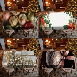 Modello di ornamento festivo Ristorante Tovaglia da cucina Soggiorno Decorazione domestica Decorazione rettangolare per feste 1