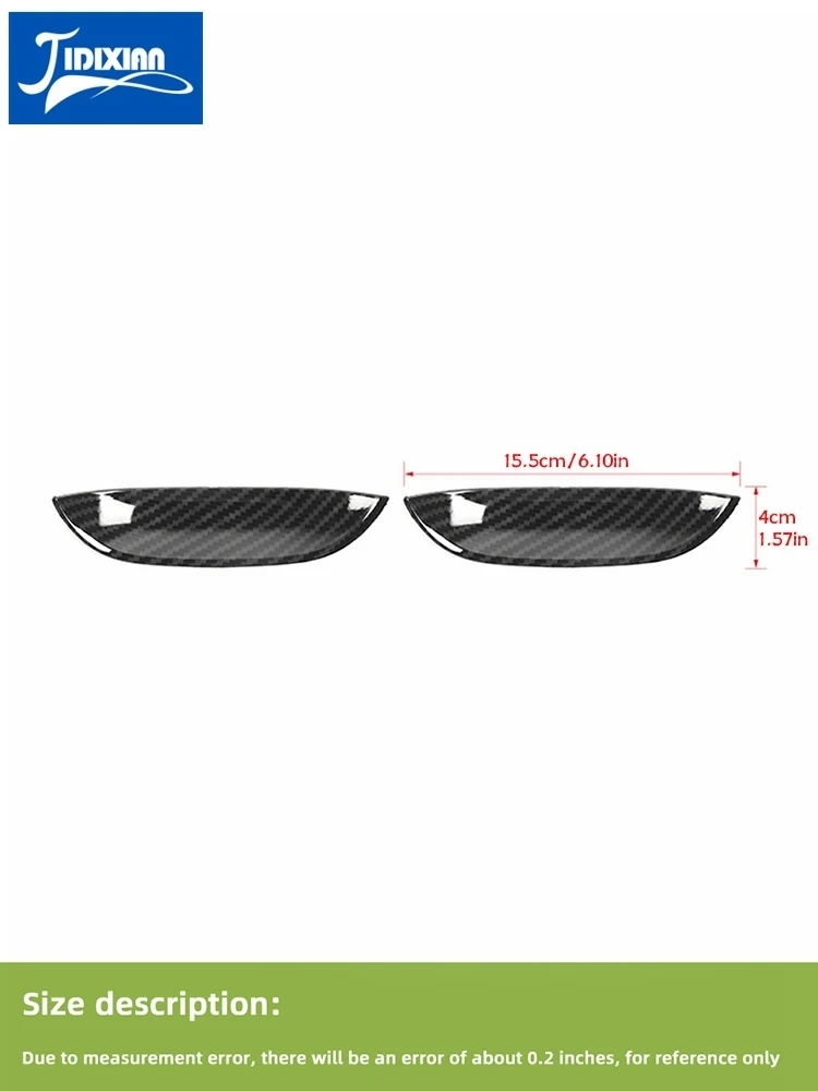 JIDIXIAN Auto Maniglia Della Porta Ciotola Decorazione Della Copertura per Dodge Challenger 2015 2016 2017 2018 2019 2020 2021 Up Accessori Esterni 5