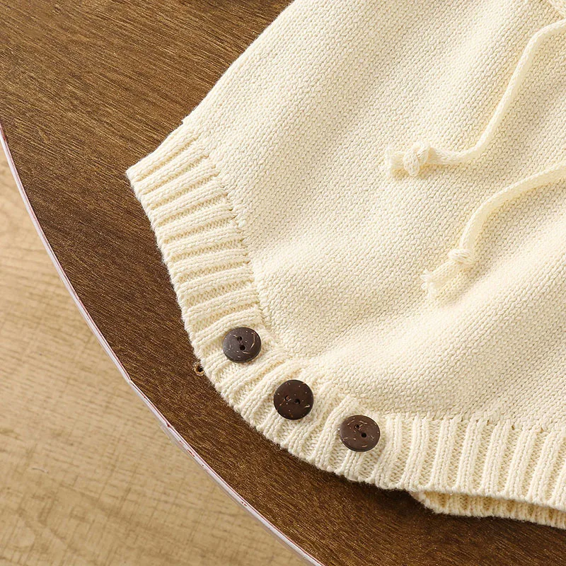 Body per neonato autunnale Vestiti per maglieria per neonata Manica lunga Tuta per neonato Set pagliaccetto lavorato a maglia invernale Abbigliamento per neonata 6