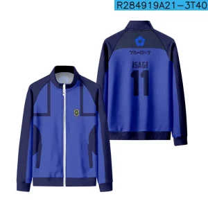 2025 nuovi uomini Blue Lock Anime Nagi Isagi 11 maglia da calcio giacche cappotto da donna top sportivi giacca casual per bambini capispalla 1