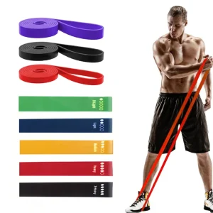 8 pezzi fascia di tensione in lattice yoga fitness esercizio fascia elastica fascia di resistenza muscolare toracica maschio e femmina pull up tensio ausiliario 1