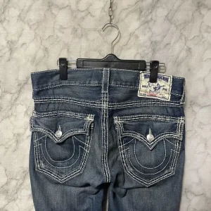 Jeans classici anni '90 Pantaloni dritti a vita bassa Y2K Figura ricamata Moda Casual Jeans blu High Street Hip Hop Custodia da indossare per coppie 1