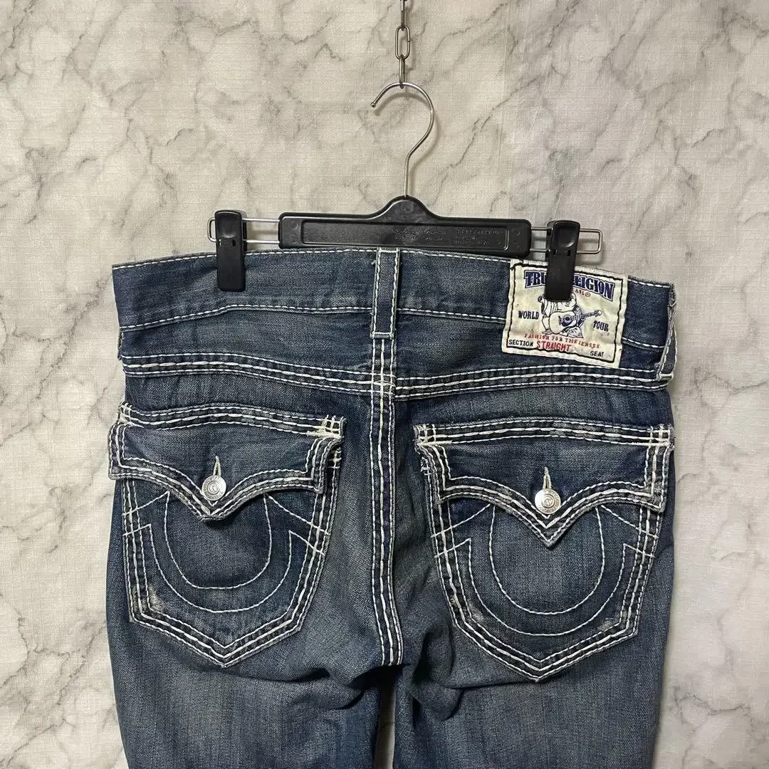 Jeans classici anni '90 Pantaloni dritti a vita bassa Y2K Figura ricamata Moda Casual Jeans blu High Street Hip Hop Custodia da indossare per coppie 1