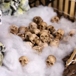 Nuovo 20 Pz-100 Pz Mini Teschi Teste Decor Forniture per feste di Halloween Sculture in miniatura da collezione per vasi di piante Display fai da te 1