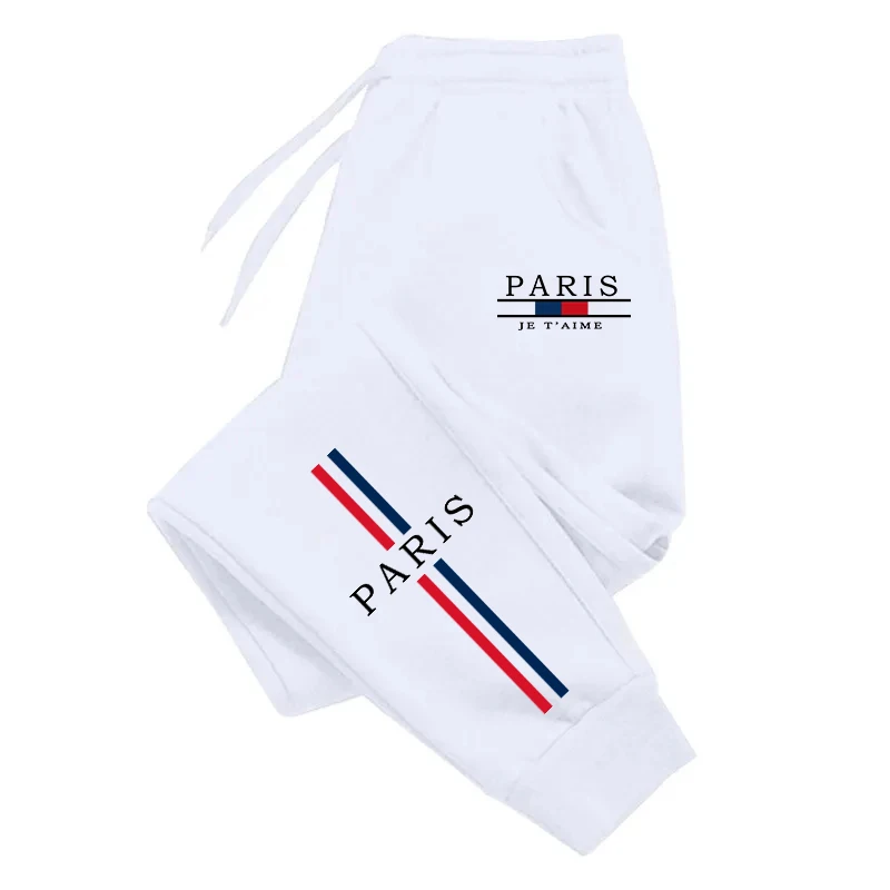 Pantaloni da jogging sportivi casual quattro stagioni da uomo Pantaloni moda urbana maschile Pantaloni sportivi da esterno per la casa stampati Parigi di alta qualità 2