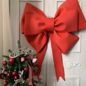 New 30/50/75cm Christmas Giant Bow Large Handmade Bow Knot Kit DIY Material Party Background Christmas DIY Decor Festivity Decor 1