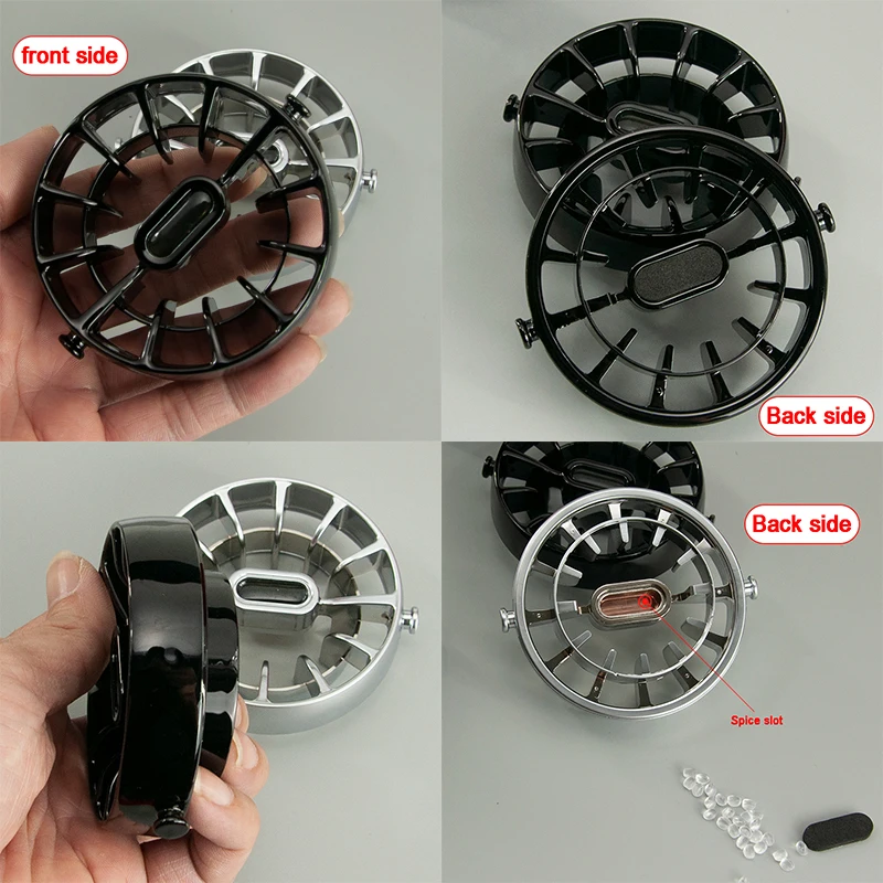 4 pz Cruscotto Sfiato Sostituzione Uscita Aria Direzione del Vento Regolazione Vortex Per Mercedes Smart 453 Fortwo Forfour Parti di Automobili 5