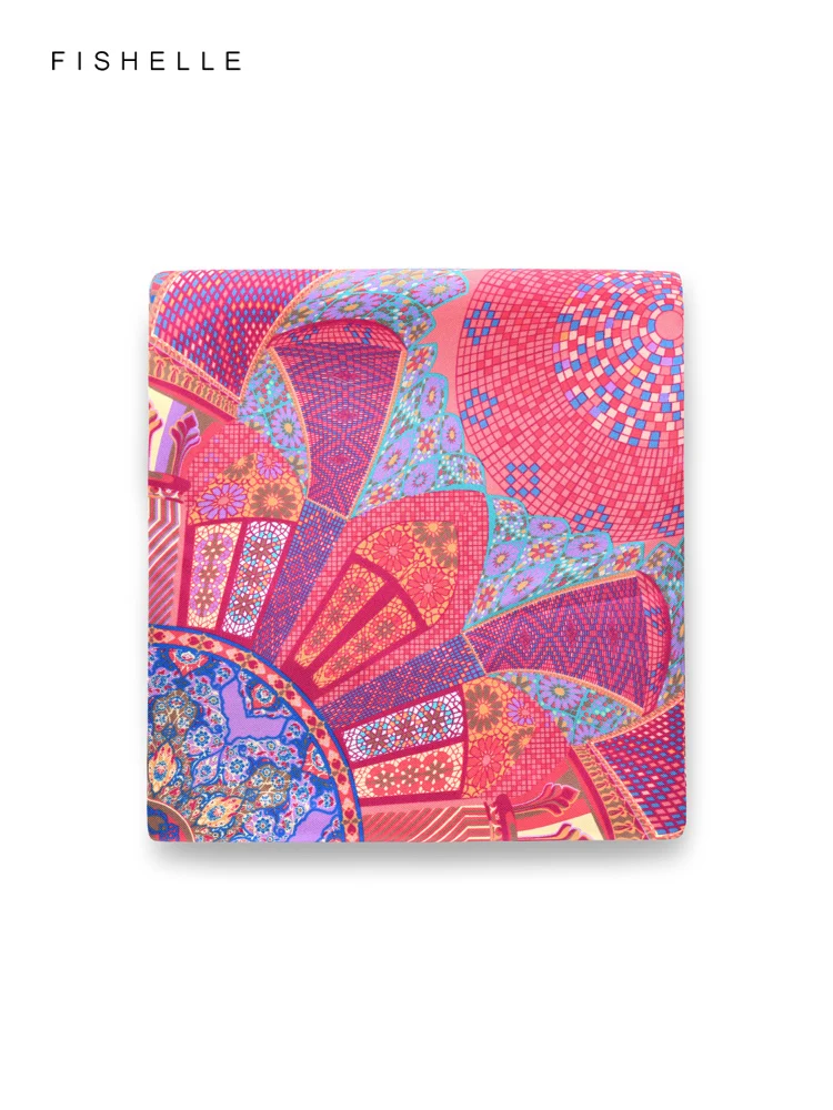 Splendido stampato 100% sciarpa di seta scialle avvolgente twill bandana hijab donne sciarpe quadrate fascia fazzoletto regali di lusso per la signora 1