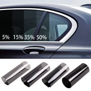 Larghezza 40/50/60/70/80/90 cm Calore e blocco UV Tinta per vetri professionale Auto Protezione UV per auto Adesivo in vetro Pellicola per vetri parasole 1
