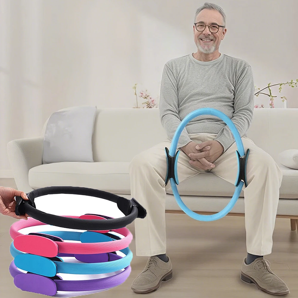 Cerchio per pilates con anello di resistenza allo yoga - Strumento fitness per apertura posteriore con anello magico per allenamento in palestra e esercizi di yoga 1