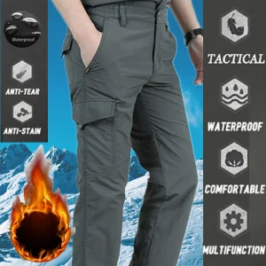 Pantaloni Cargo tattici da uomo invernali 2024 più pantaloni lunghi Casual autunnali traspiranti in velluto pantaloni multitasche da uomo ad asciugatura rapida caldi 1