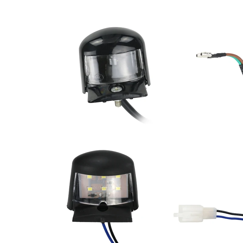 LESQUE Pit Dirt Bike Luce targa in plastica Luci posteriori per moto Lampada per la maggior parte degli accessori Motocross Cafe Racer 5