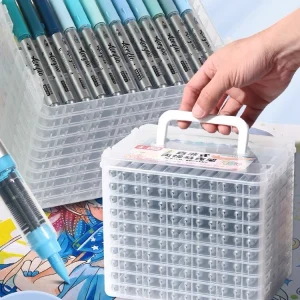 ZEEJOY 120/1 Colori Diretti Pennarelli Acrilici Liquidi Penna Impermeabile Pennello Morbido Pennino Arte per Vetro Cancelleria Scuola Rifornimenti di Arte 1