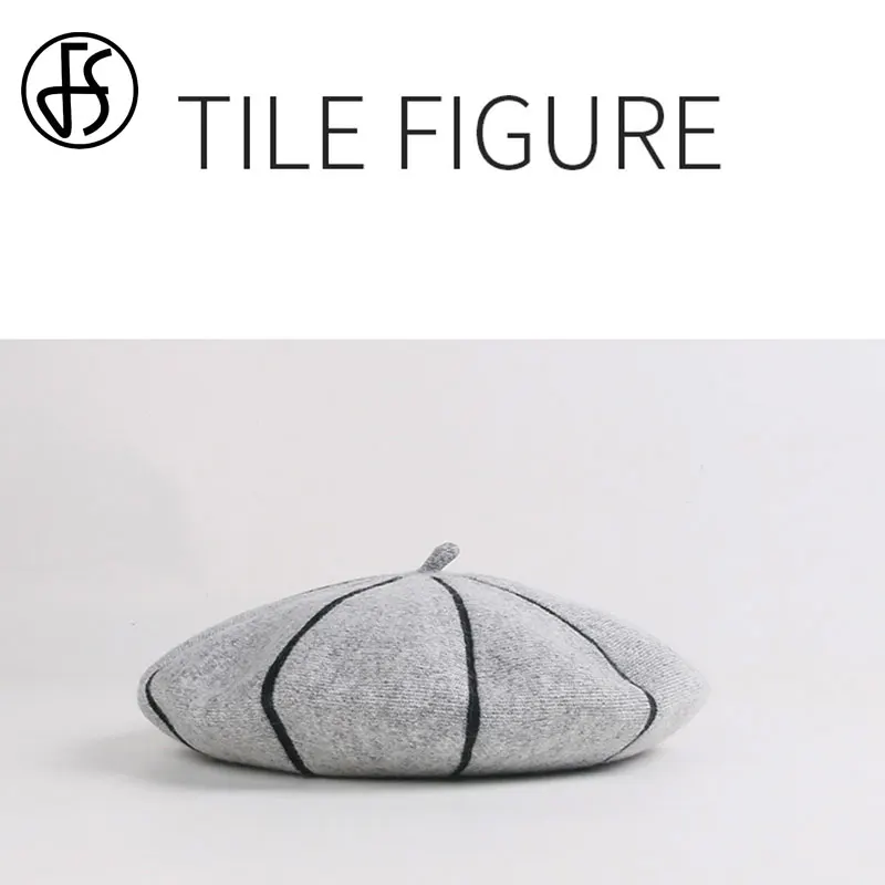 FS donne berretti da coniglio per l'autunno inverno cappello da artista francese bianco eleganti ragazze cappelli da pittore berretto Femme berretto caldo femminile 2023 6